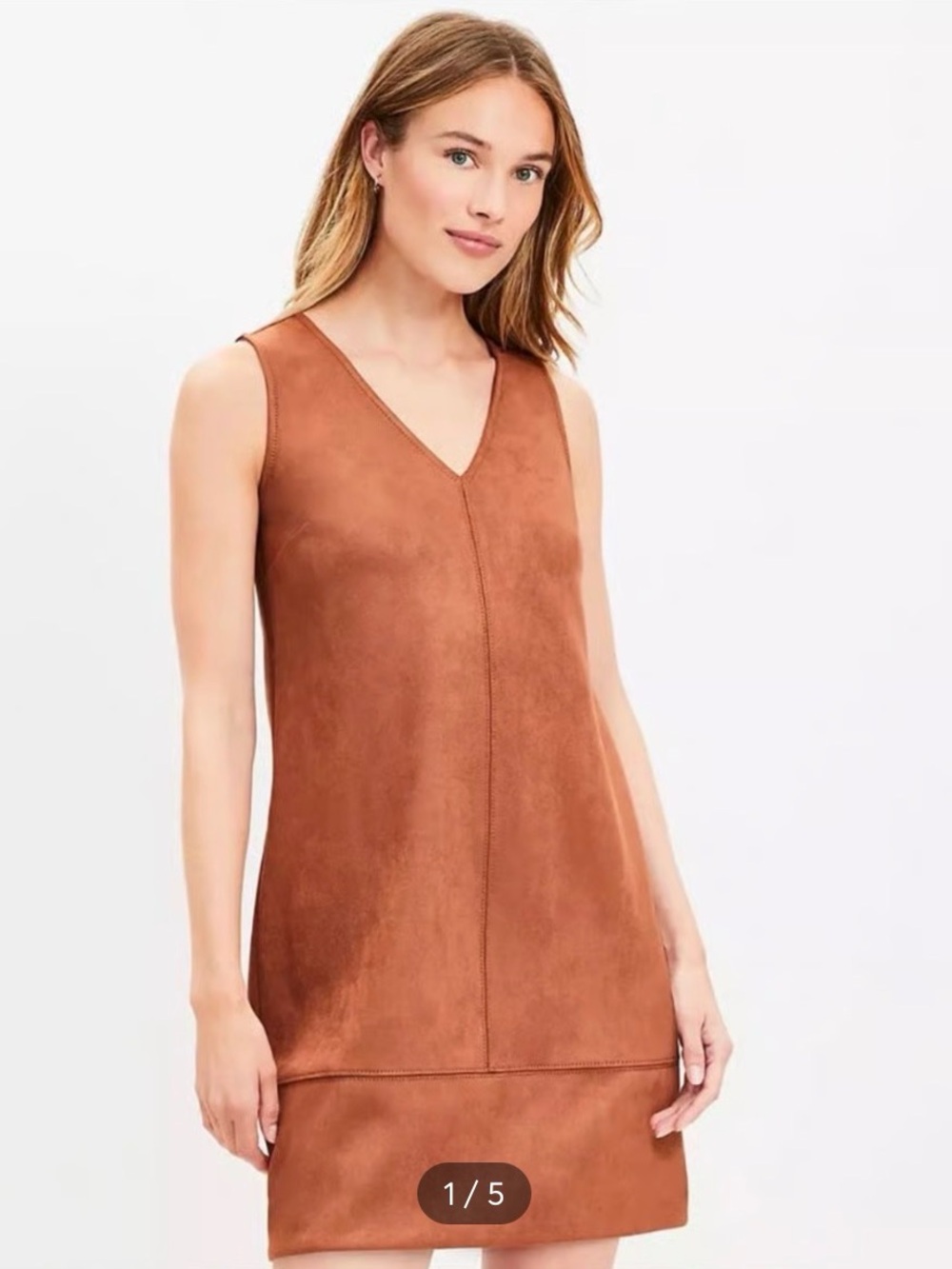 LOFT Faux Suede Dress - 12